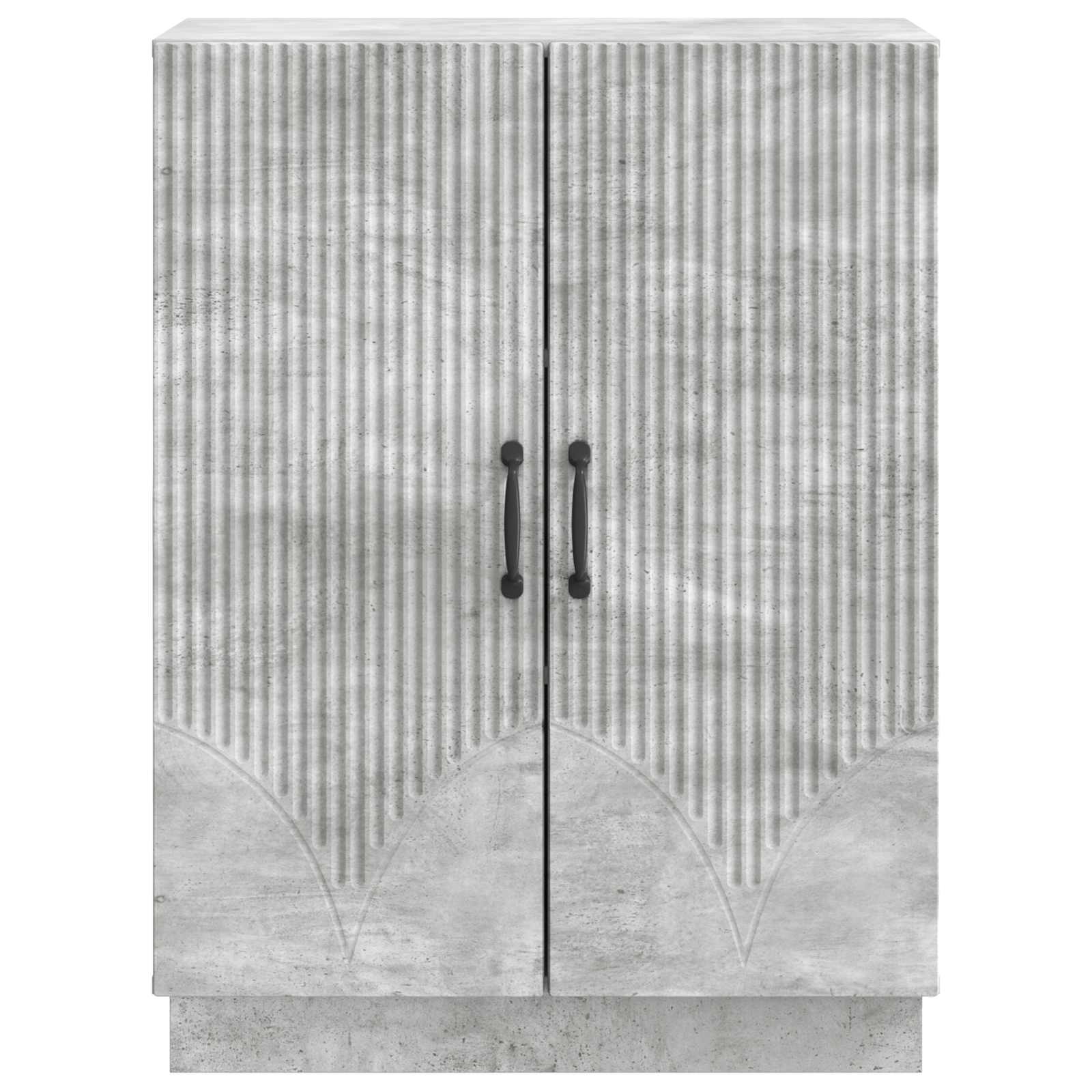 Dressoir Betongrijs 66 x 34,5 x 87 cm Bewerkt hout