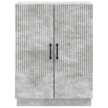 Dressoir Betongrijs 66 x 34,5 x 87 cm Bewerkt hout
