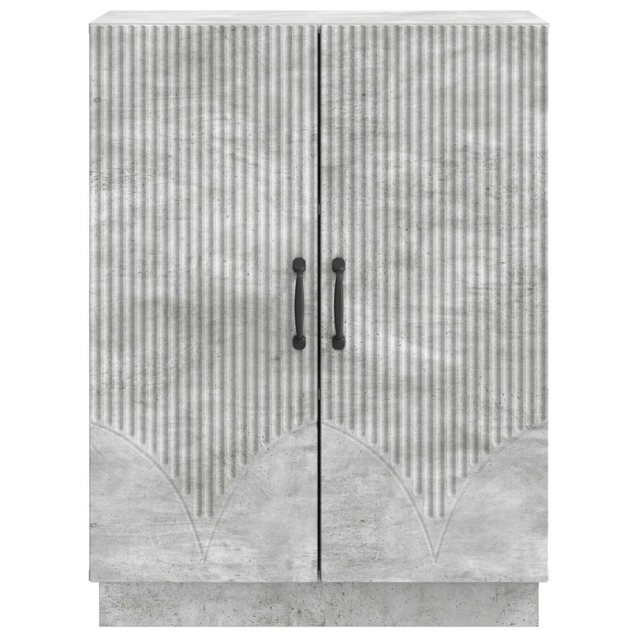 Dressoir Betongrijs 66 x 34,5 x 87 cm Bewerkt hout