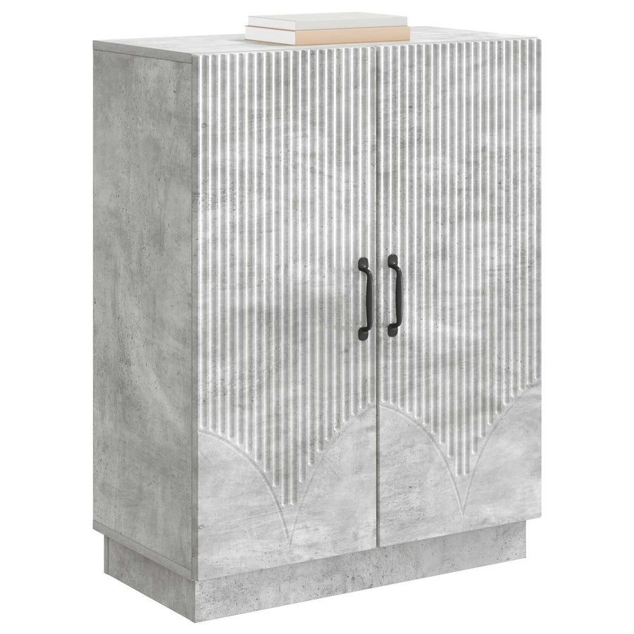 Dressoir Betongrijs 66 x 34,5 x 87 cm Bewerkt hout