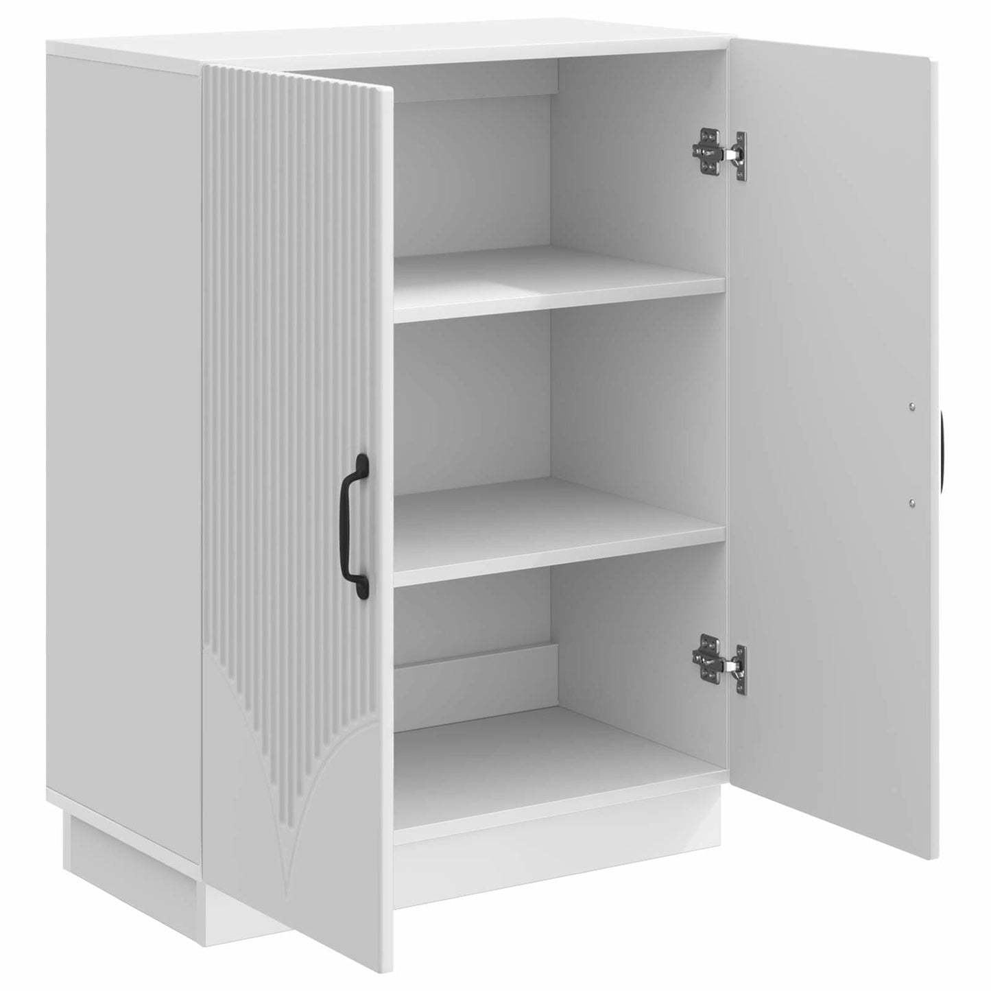Dressoir Hoogglans Wit 66 x 34,5 x 87 cm Bewerkt hout