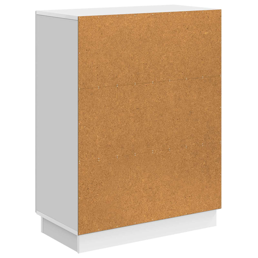 Dressoir Hoogglans Wit 66 x 34,5 x 87 cm Bewerkt hout