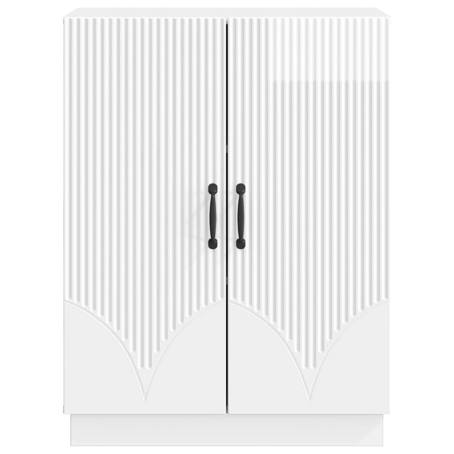 Dressoir Hoogglans Wit 66 x 34,5 x 87 cm Bewerkt hout
