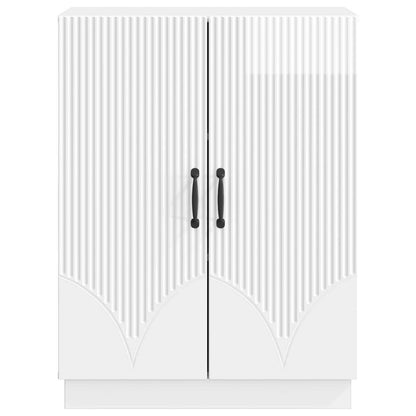 Dressoir Hoogglans Wit 66 x 34,5 x 87 cm Bewerkt hout