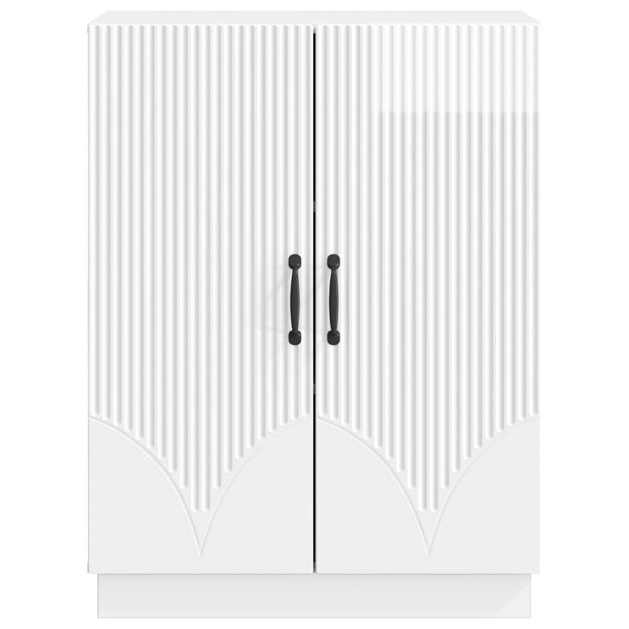 Dressoir Hoogglans Wit 66 x 34,5 x 87 cm Bewerkt hout