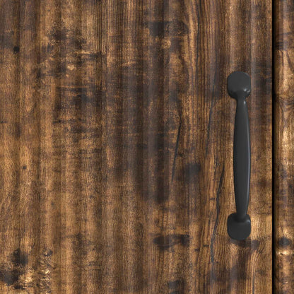 Dressoir Gerookt eiken 66 x 34,5 x 87 cm Bewerkt hout