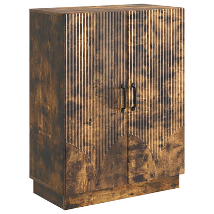 Dressoir Gerookt eiken 66 x 34,5 x 87 cm Bewerkt hout