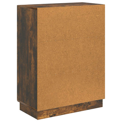 Dressoir Gerookt eiken 66 x 34,5 x 87 cm Bewerkt hout