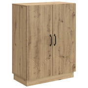 Dressoir bewerkt hout 66x34,5x87 cm artisanaal eiken