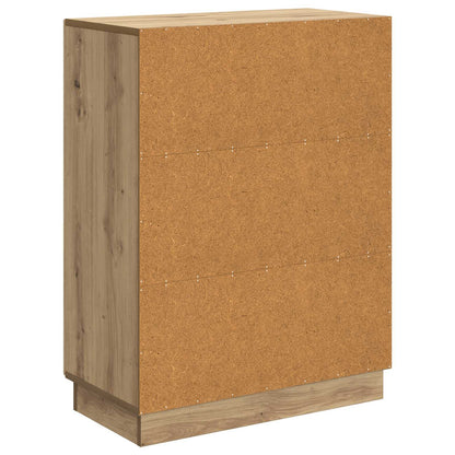 Dressoir Artisanaal eiken 66 x 34,5 x 87 cm Bewerkt hout