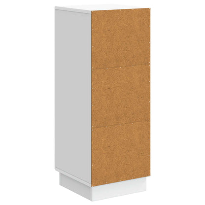 Dressoir Wit 33 x 34,5 x 87 cm Bewerkt hout