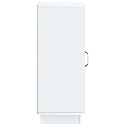 Dressoir Wit 33 x 34,5 x 87 cm Bewerkt hout