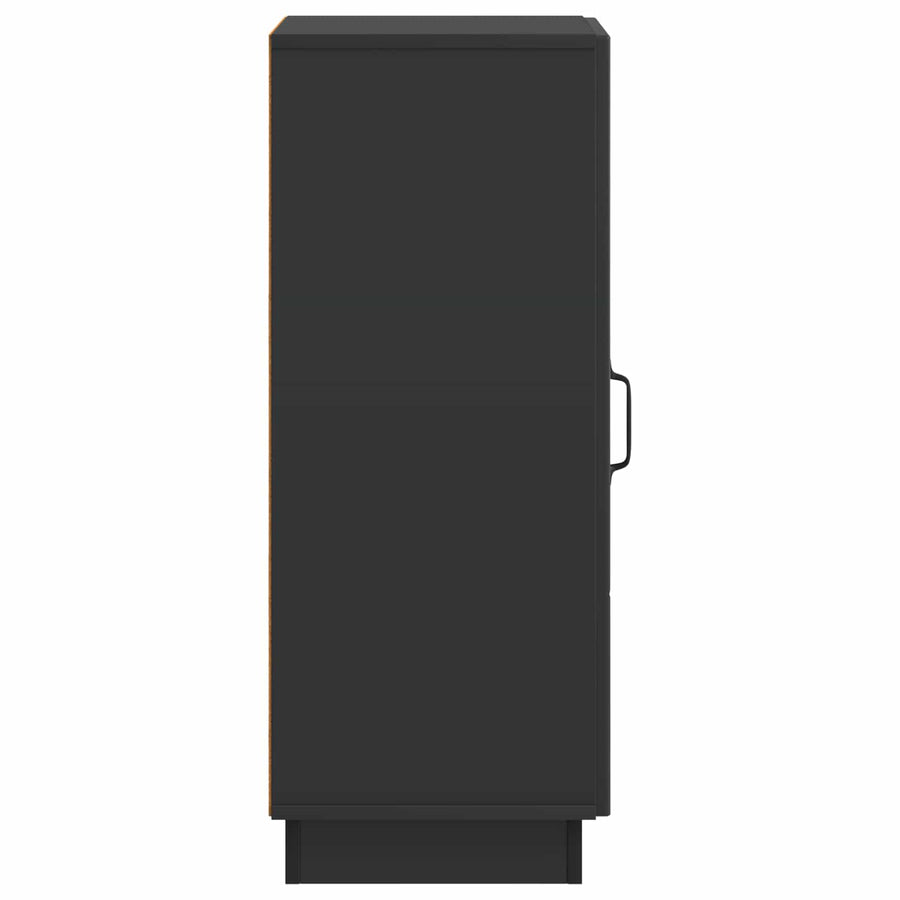 Dressoir Zwart 33 x 34,5 x 87 cm Bewerkt hout