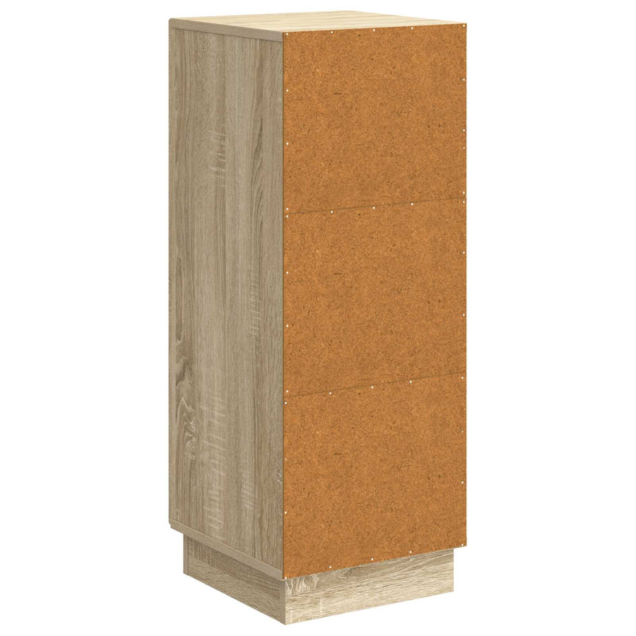 Dressoir Sonoma Eiken 33 x 34,5 x 87 cm Bewerkt hout