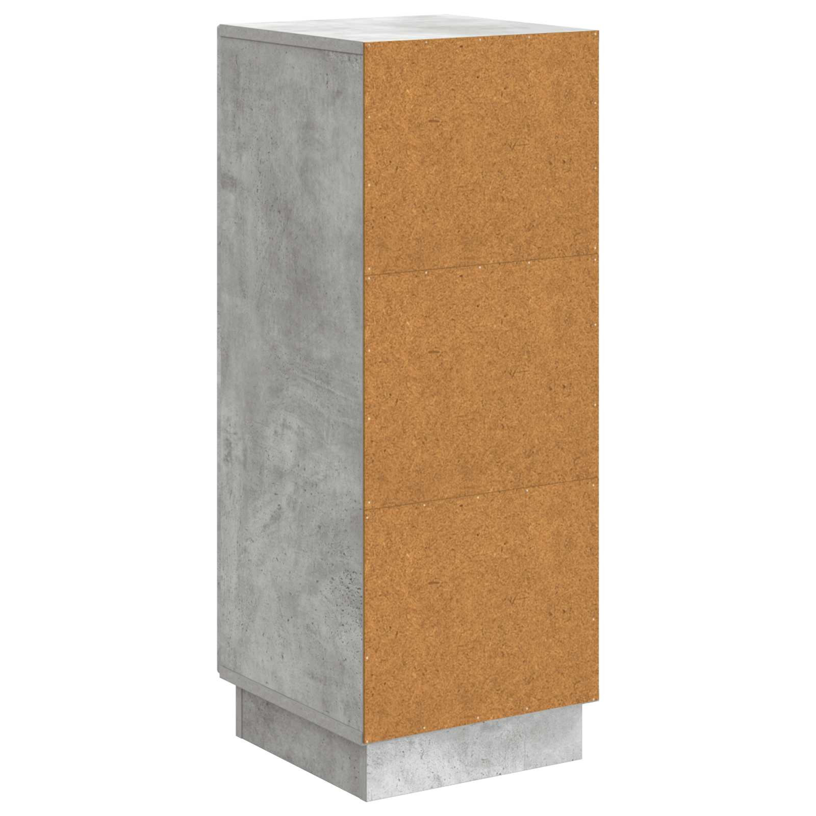 Dressoir Betongrijs 33 x 34,5 x 87 cm Bewerkt hout