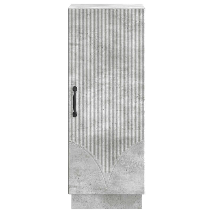 Dressoir Betongrijs 33 x 34,5 x 87 cm Bewerkt hout