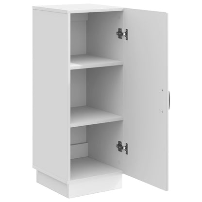 Dressoir Hoogglans Wit 33 x 34,5 x 87 cm Bewerkt hout