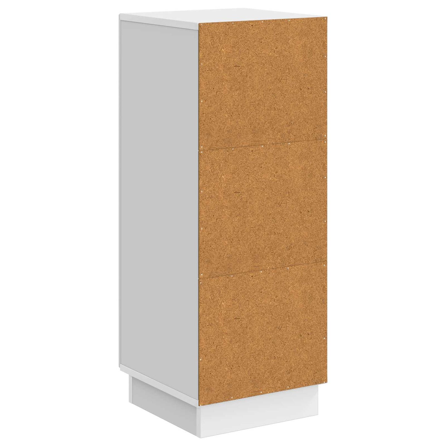 Dressoir Hoogglans Wit 33 x 34,5 x 87 cm Bewerkt hout