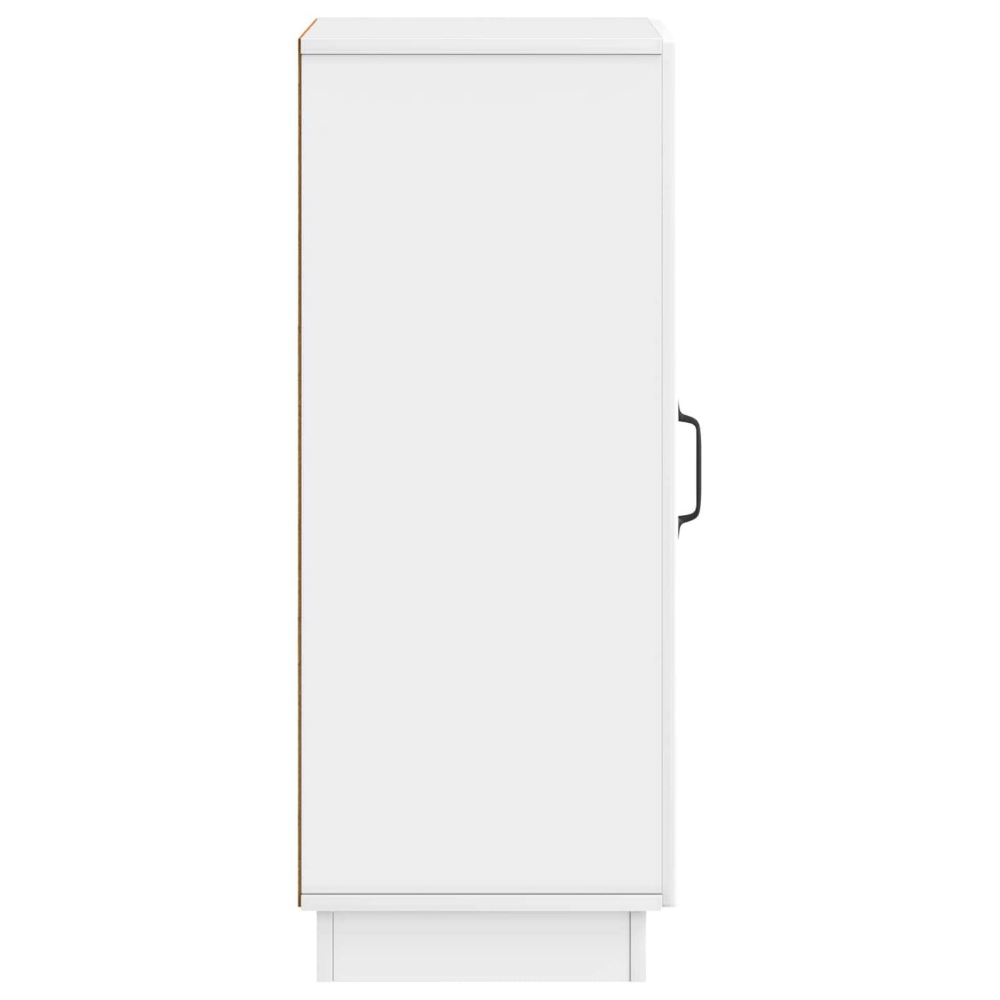 Dressoir Hoogglans Wit 33 x 34,5 x 87 cm Bewerkt hout