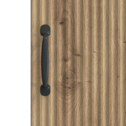 Dressoir Artisanaal eiken 33 x 34,5 x 87 cm Bewerkt hout