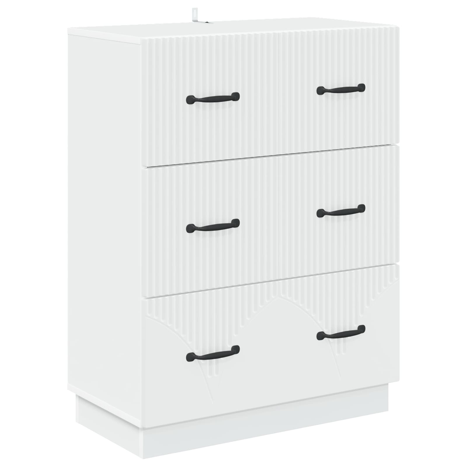 Ladenkast Wit 66 x 34,5 x 87 cm Bewerkt hout