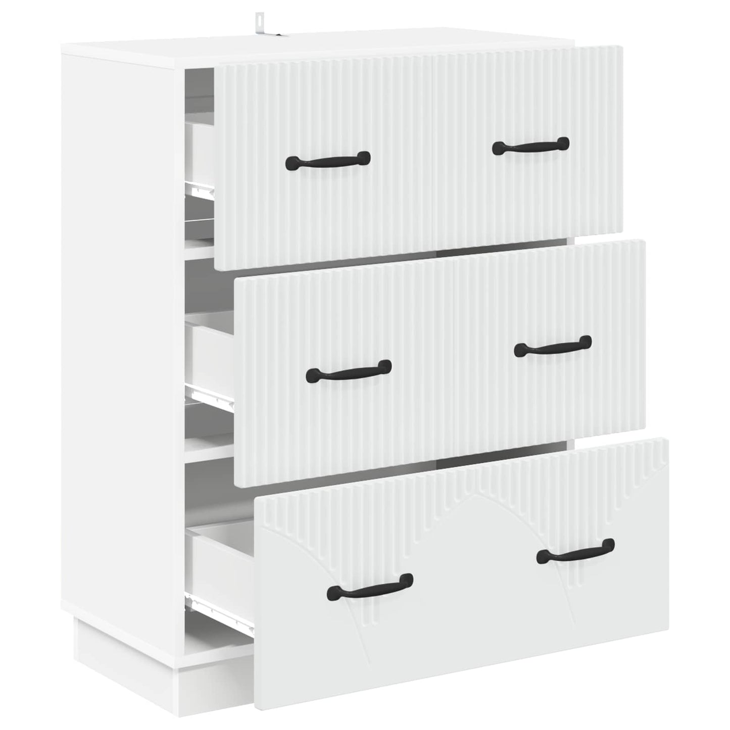 Ladenkast Wit 66 x 34,5 x 87 cm Bewerkt hout
