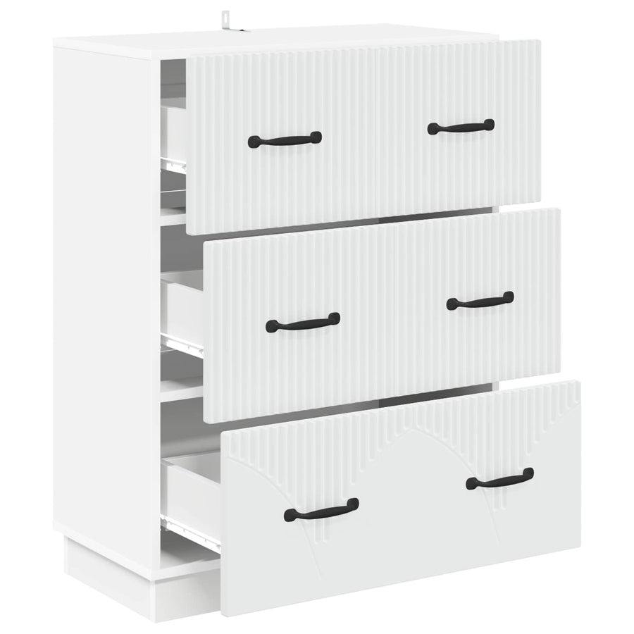 Ladenkast Wit 66 x 34,5 x 87 cm Bewerkt hout