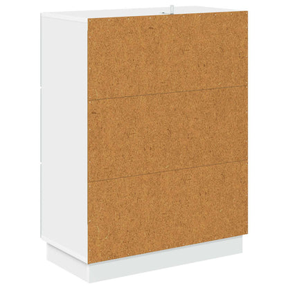 Ladenkast Wit 66 x 34,5 x 87 cm Bewerkt hout