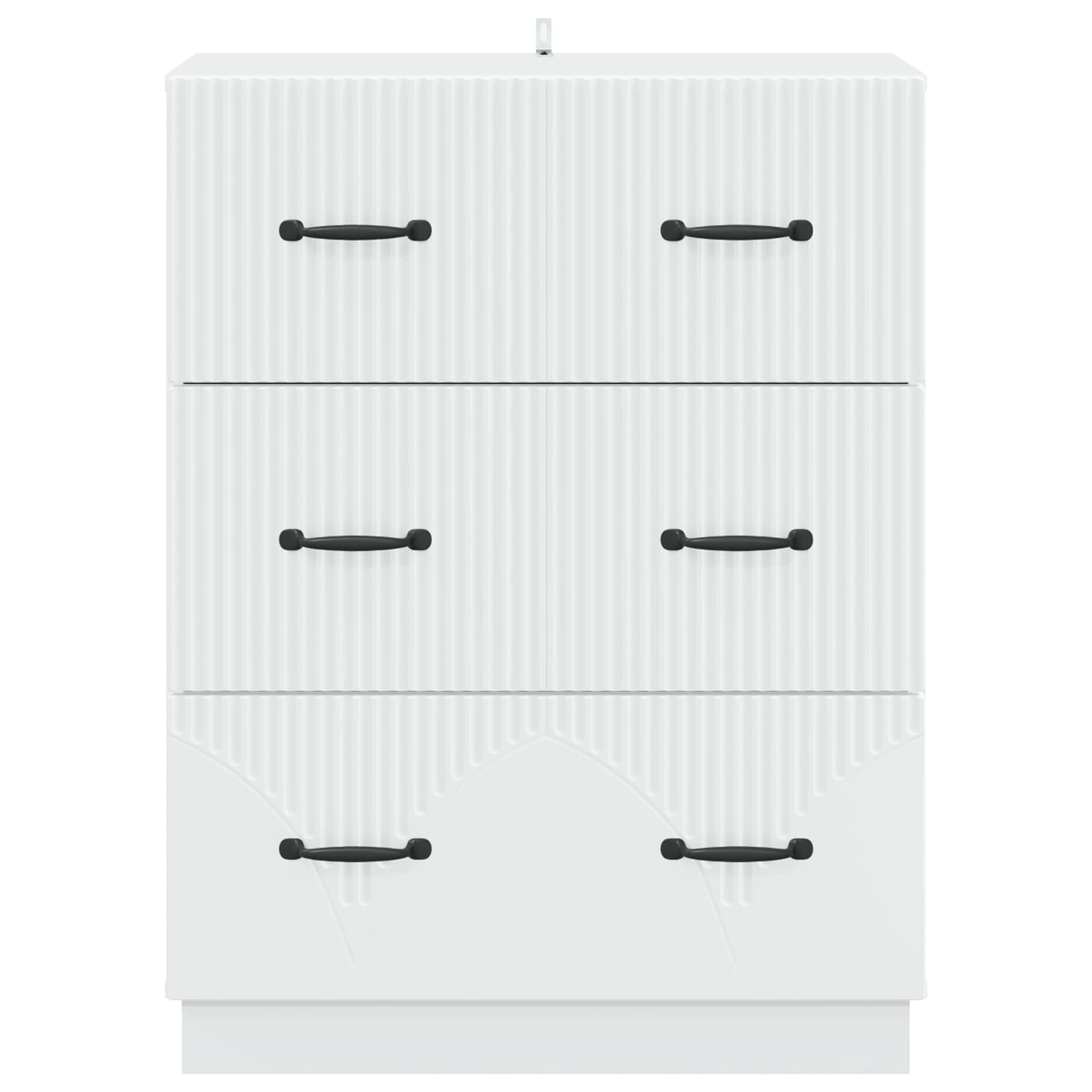 Ladenkast Wit 66 x 34,5 x 87 cm Bewerkt hout
