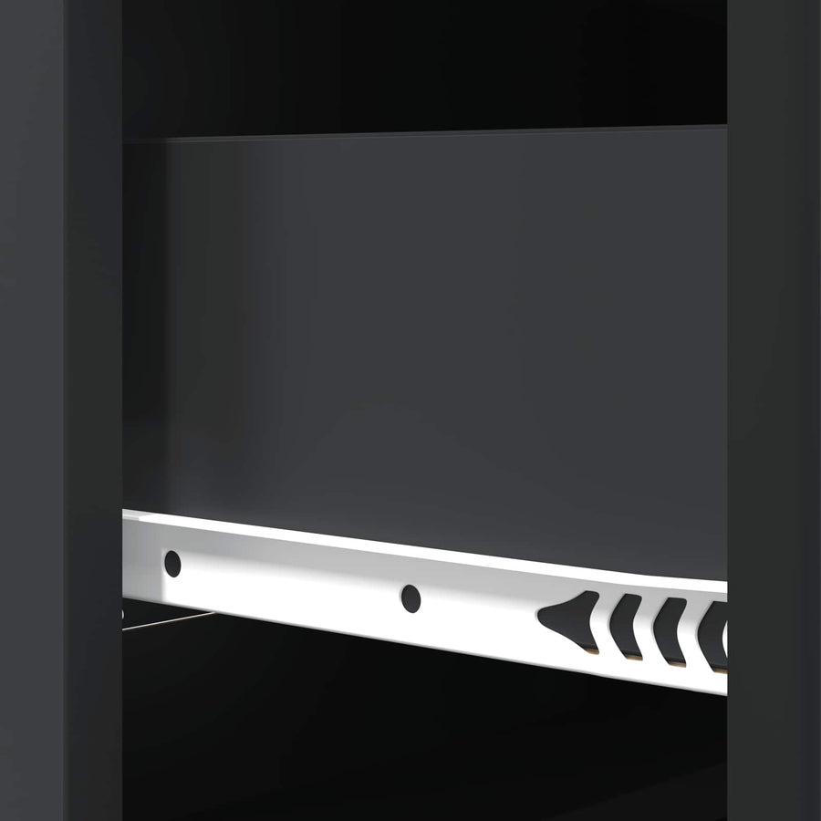 Ladenkast Zwart 66 x 34,5 x 87 cm Bewerkt hout