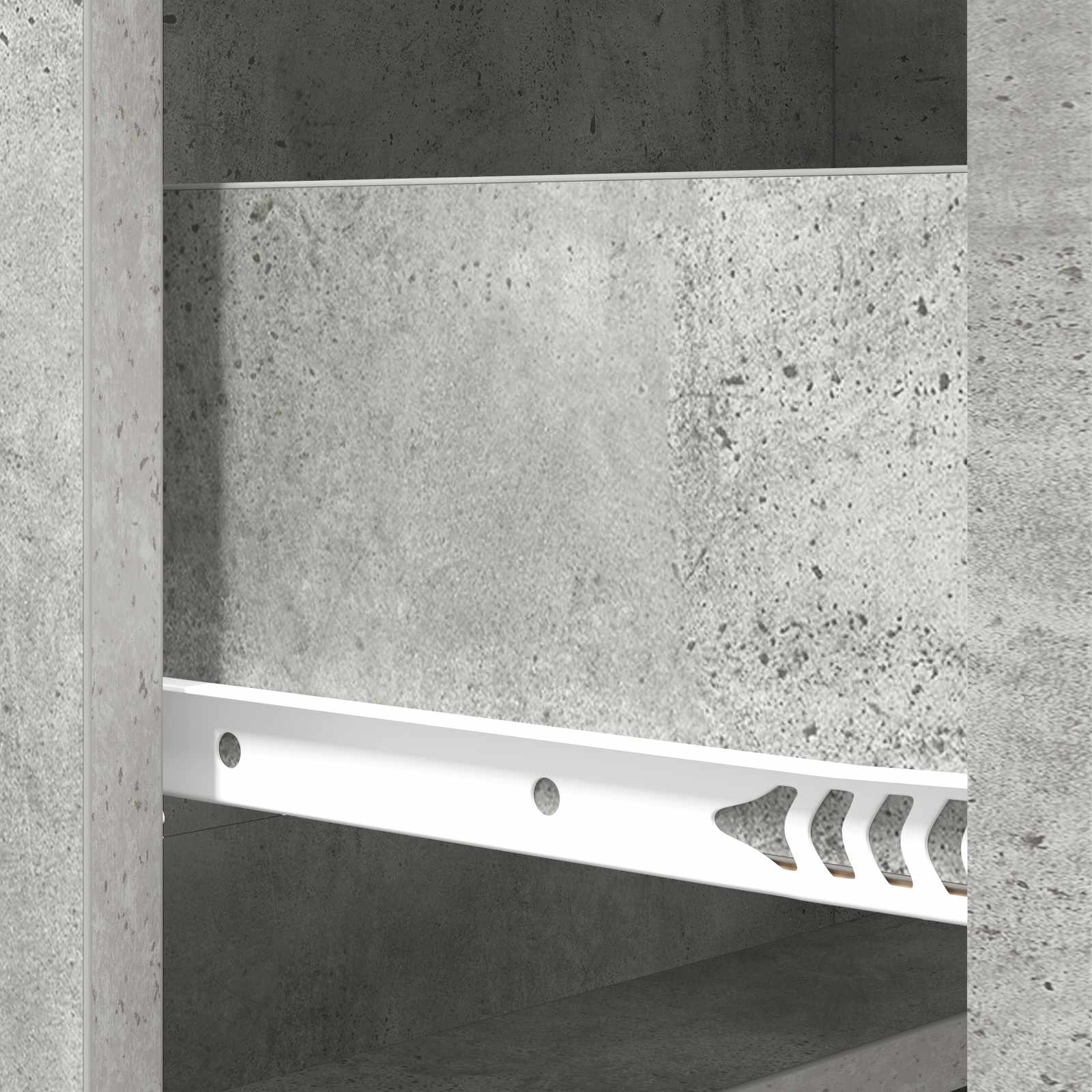 Ladenkast Betongrijs 66 x 34,5 x 87 cm Bewerkt hout