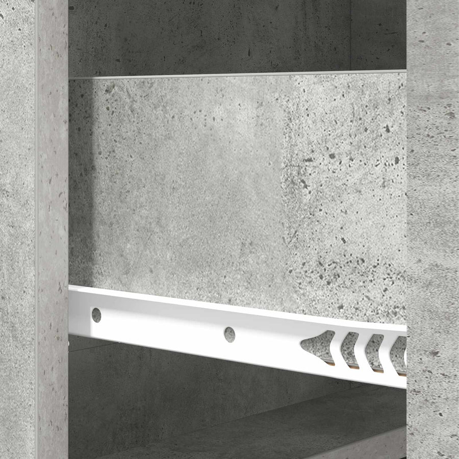 Ladenkast Betongrijs 66 x 34,5 x 87 cm Bewerkt hout