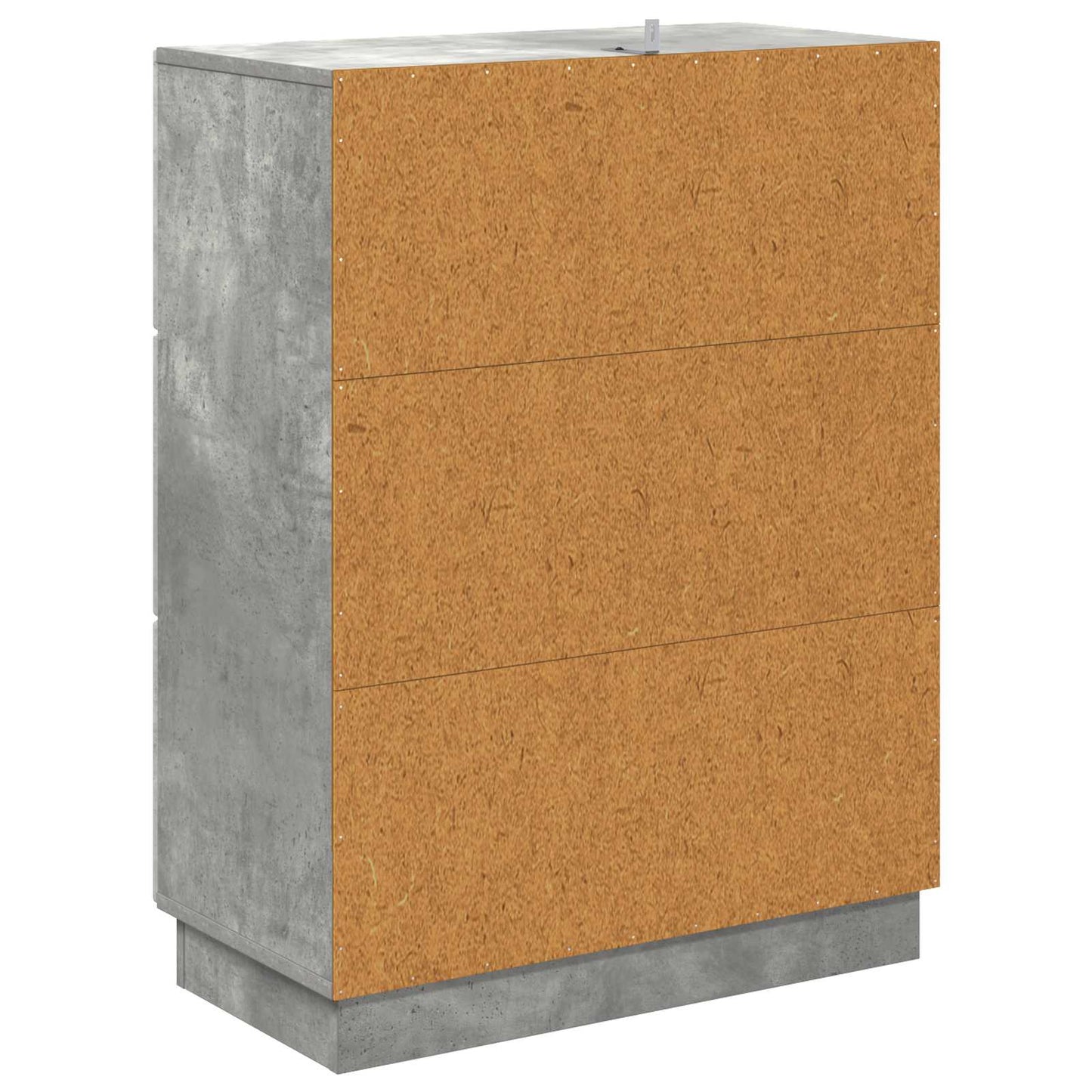 Ladenkast Betongrijs 66 x 34,5 x 87 cm Bewerkt hout