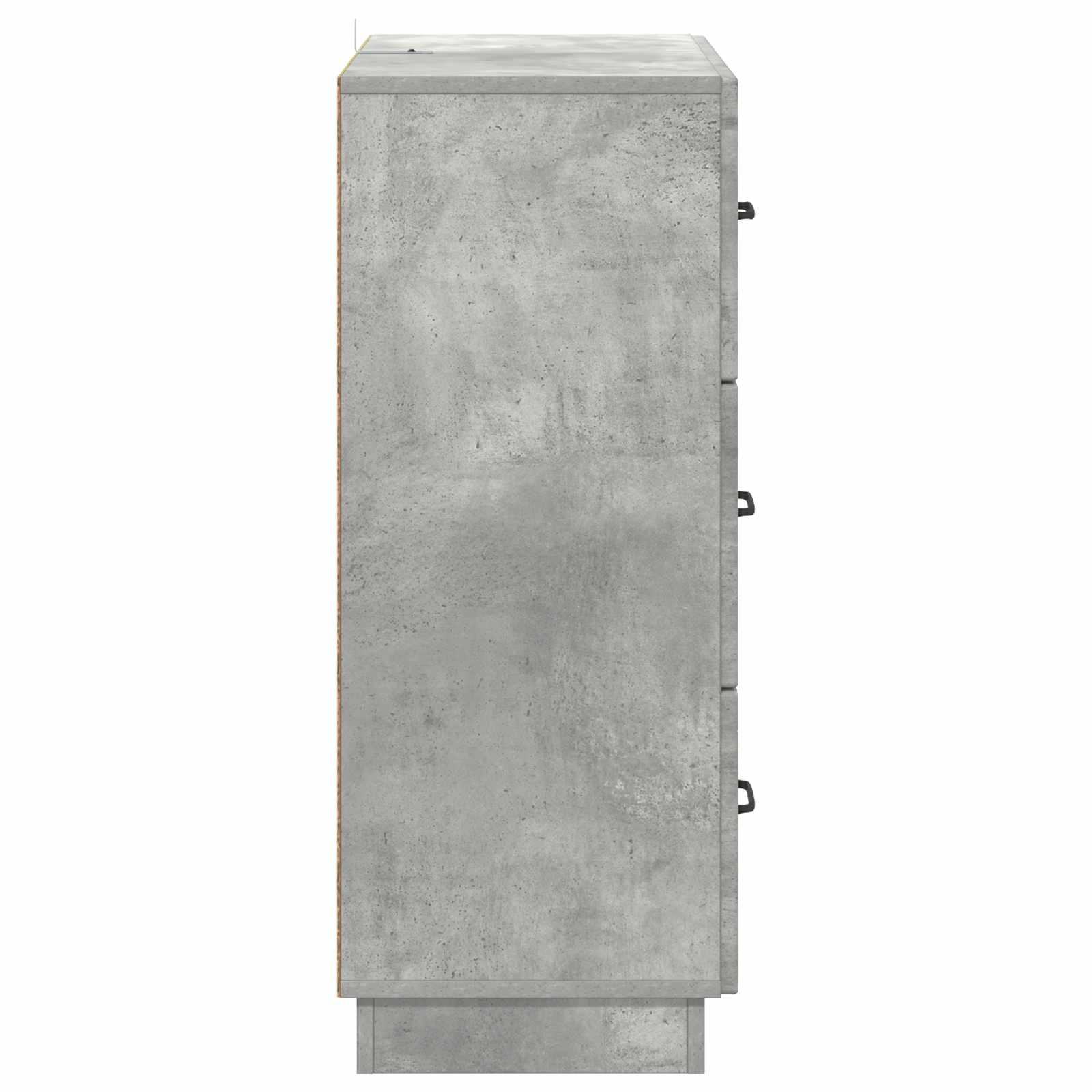 Ladenkast Betongrijs 66 x 34,5 x 87 cm Bewerkt hout