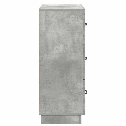 Ladenkast Betongrijs 66 x 34,5 x 87 cm Bewerkt hout