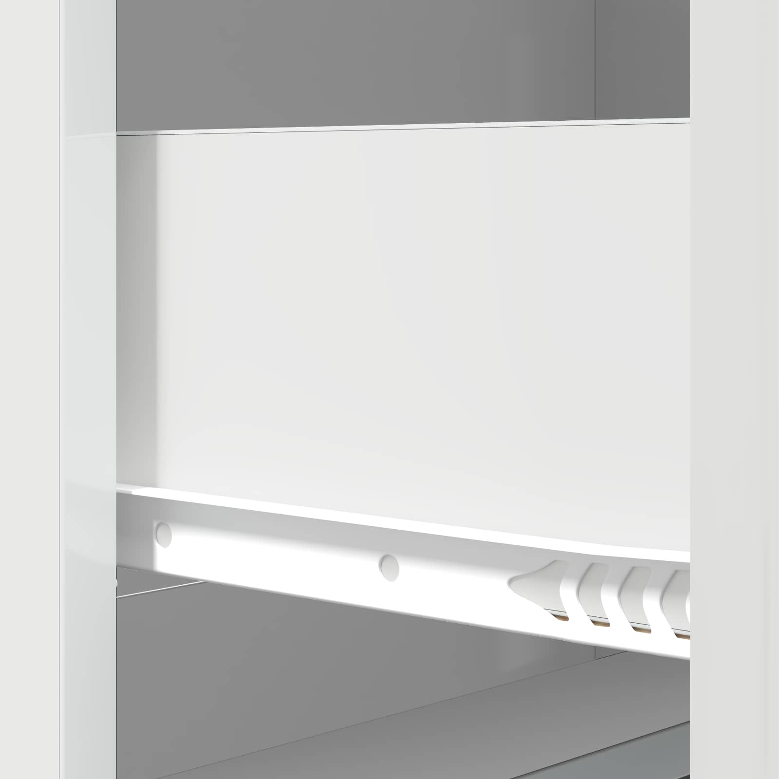 Ladenkast Hoogglans Wit 66 x 34,5 x 87 cm Bewerkt hout