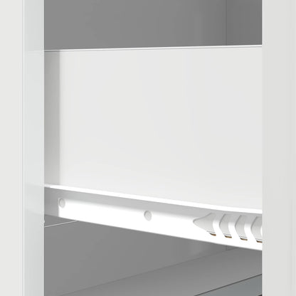 Ladenkast Hoogglans Wit 66 x 34,5 x 87 cm Bewerkt hout