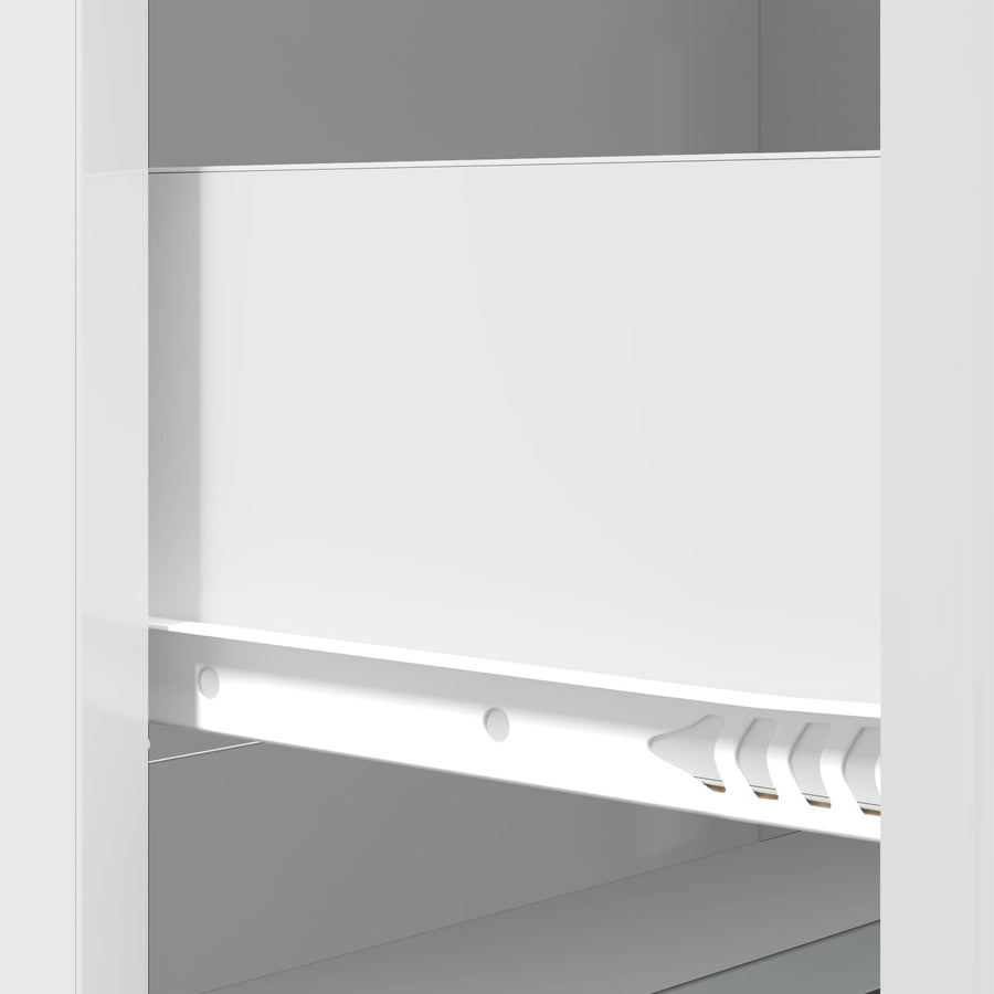 Ladenkast Hoogglans Wit 66 x 34,5 x 87 cm Bewerkt hout