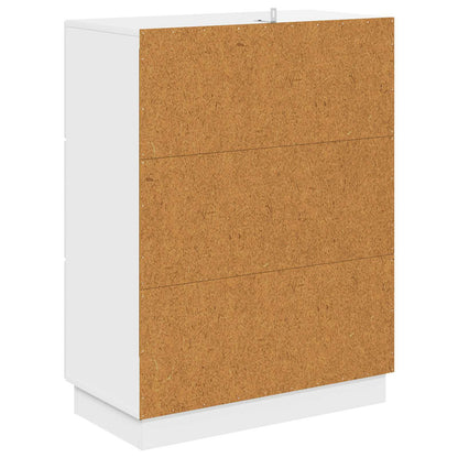 Ladenkast Hoogglans Wit 66 x 34,5 x 87 cm Bewerkt hout