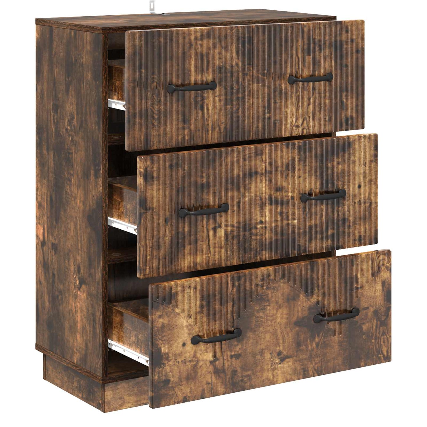 Ladenkast Gerookt eiken 66 x 34,5 x 87 cm Bewerkt hout