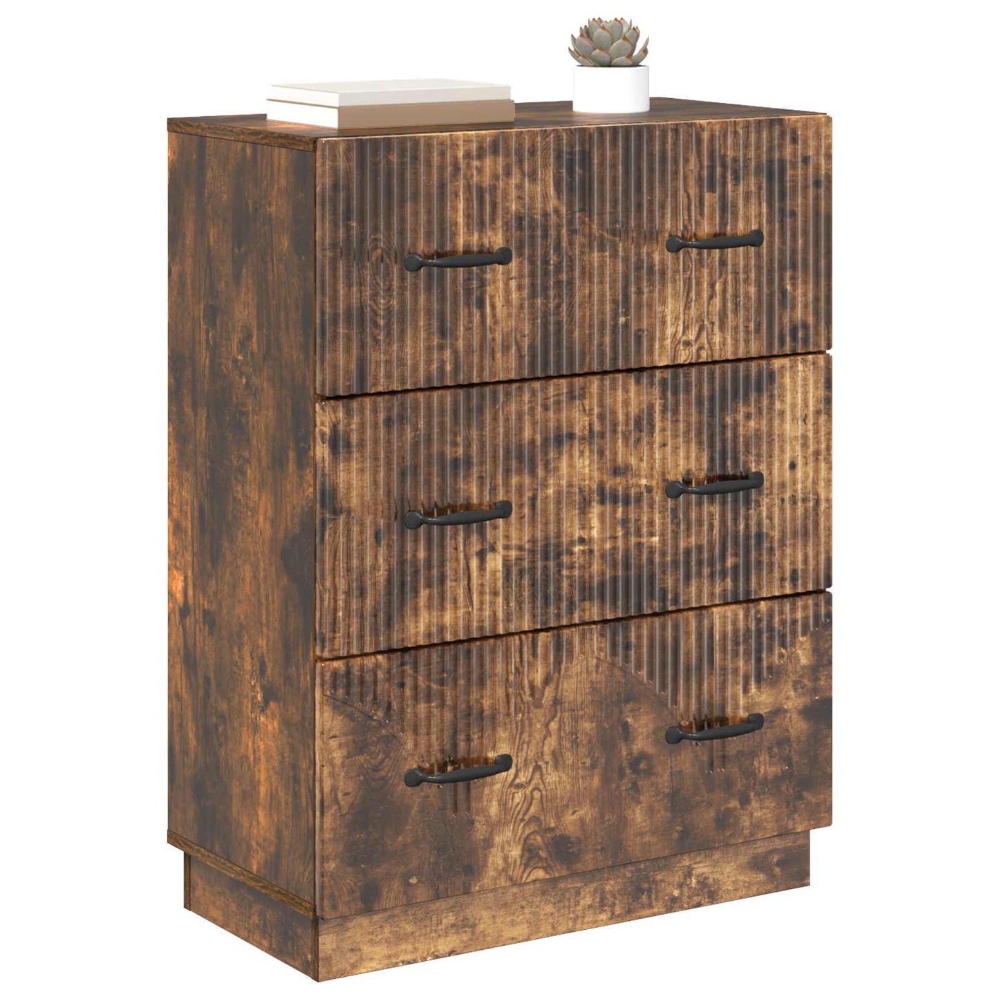 Ladenkast Gerookt eiken 66 x 34,5 x 87 cm Bewerkt hout