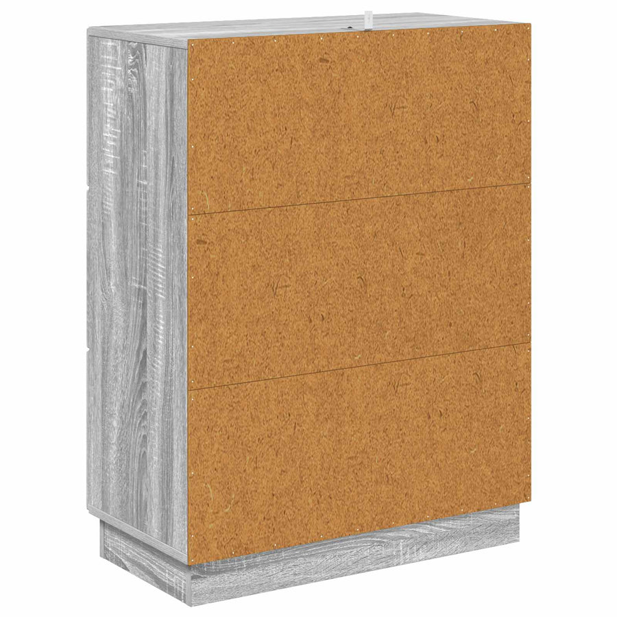 Ladenkast Grijs sonoma 66 x 34,5 x 87 cm Bewerkt hout