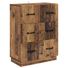 Ladenkast 66x34,5x87 cm oud hout bewerkt hout