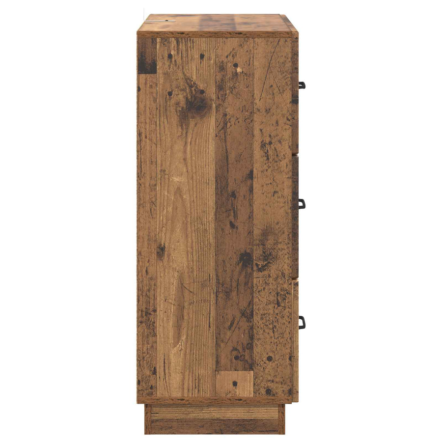 Ladenkast Oud hout 66 x 34,5 x 87 cm Bewerkt hout