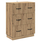 Ladenkast bewerkt hout Artisanaal eiken 66x34,5x87 cm