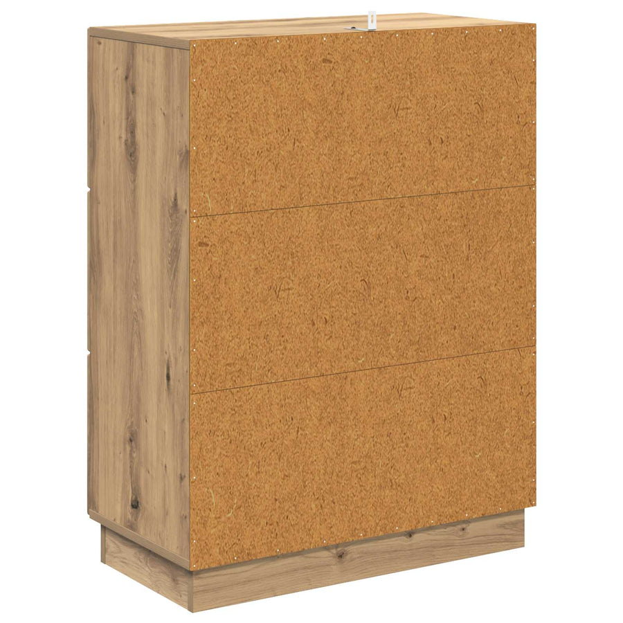 Ladenkast Artisanaal eiken 66 x 34,5 x 87 cm Bewerkt hout