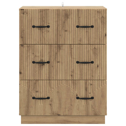 Ladenkast Artisanaal eiken 66 x 34,5 x 87 cm Bewerkt hout