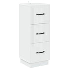 Ladekast 33x34,5x87 cm wit bewerkt hout