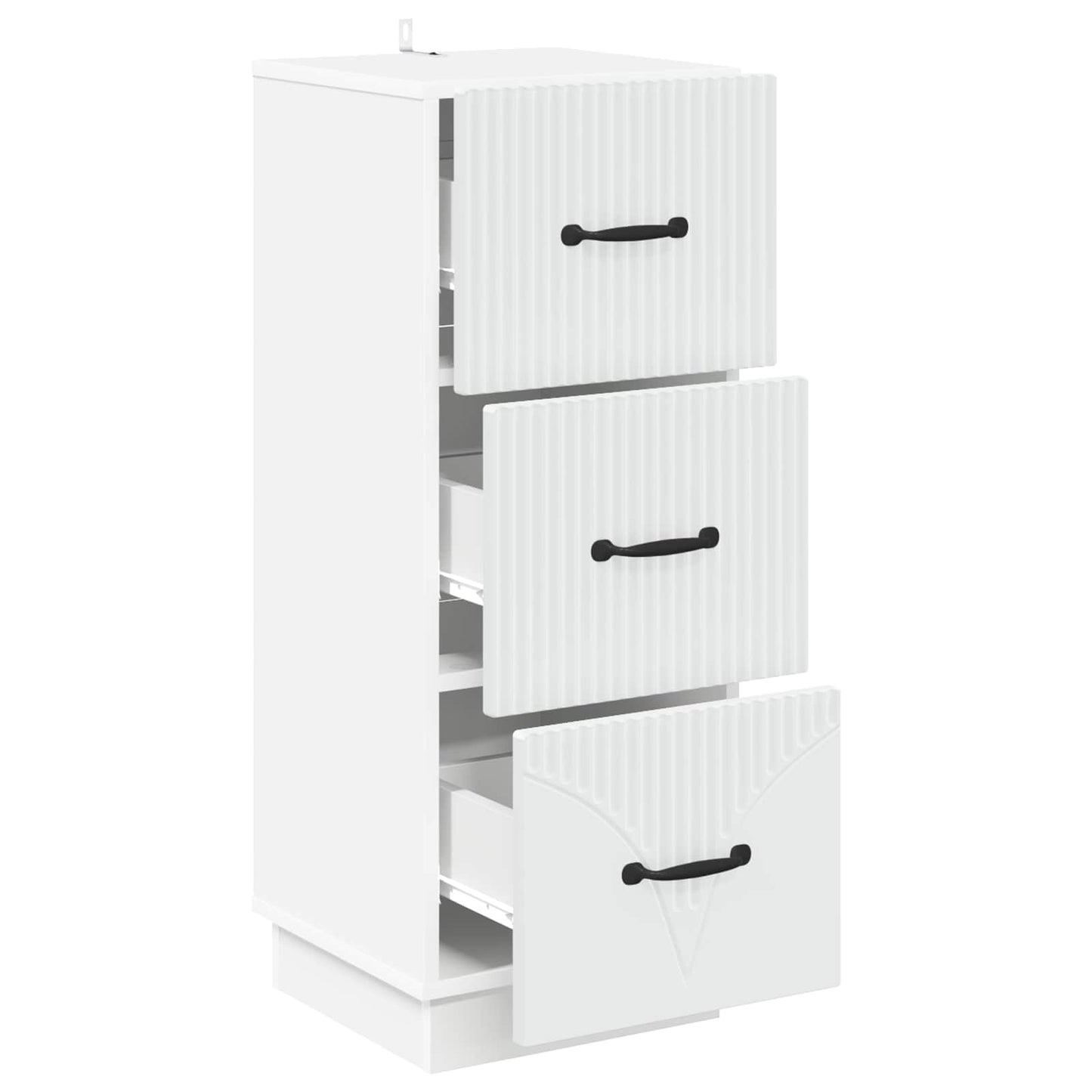 Ladenkast Wit 33 x 34,5 x 87 cm Bewerkt hout