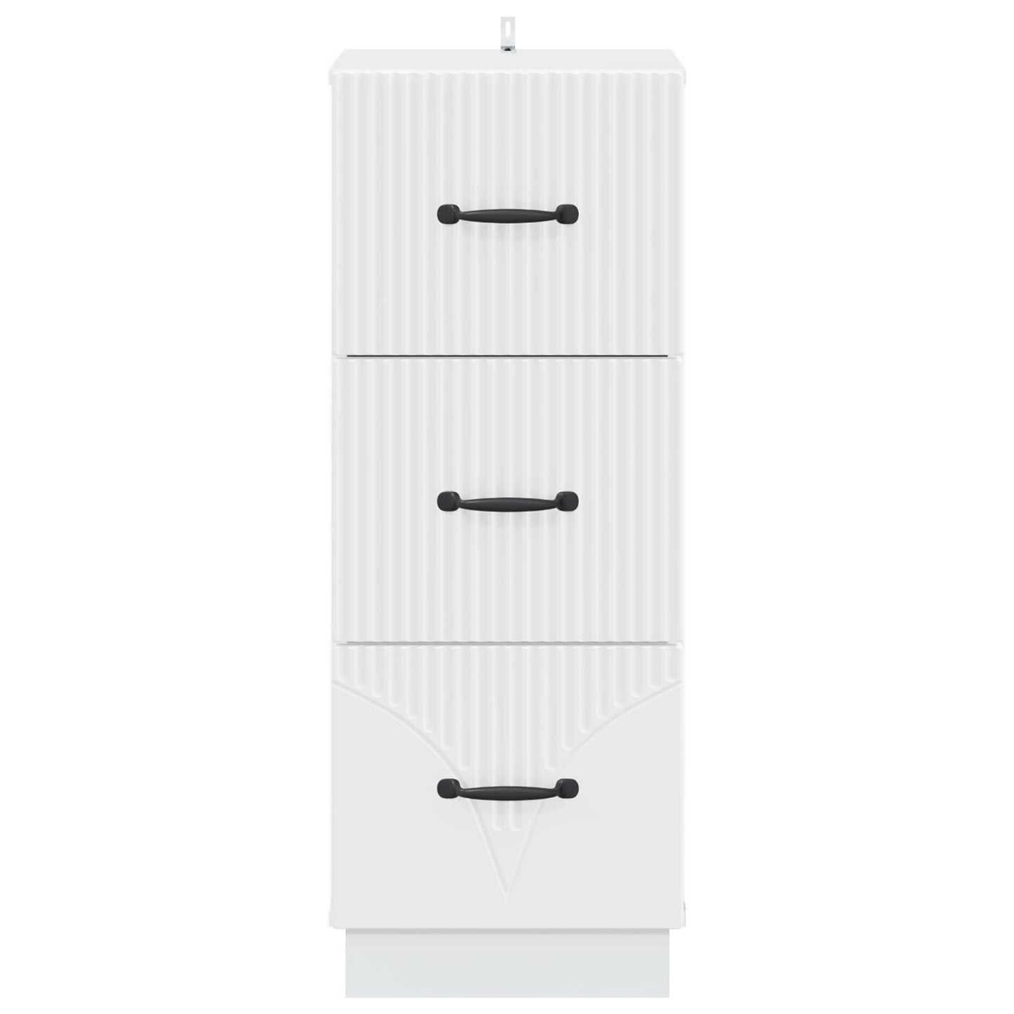 Ladenkast Wit 33 x 34,5 x 87 cm Bewerkt hout
